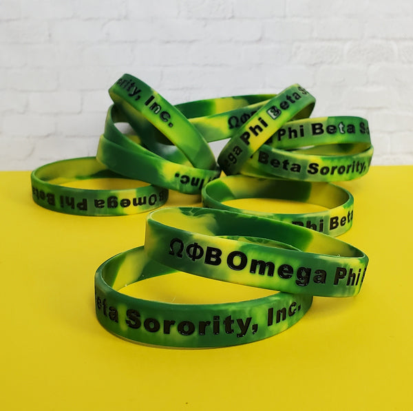 Jelly Wristbands | Omega Phi Beta